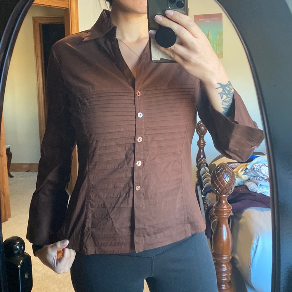 Pleated blouse
